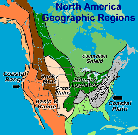 coastal mountains map